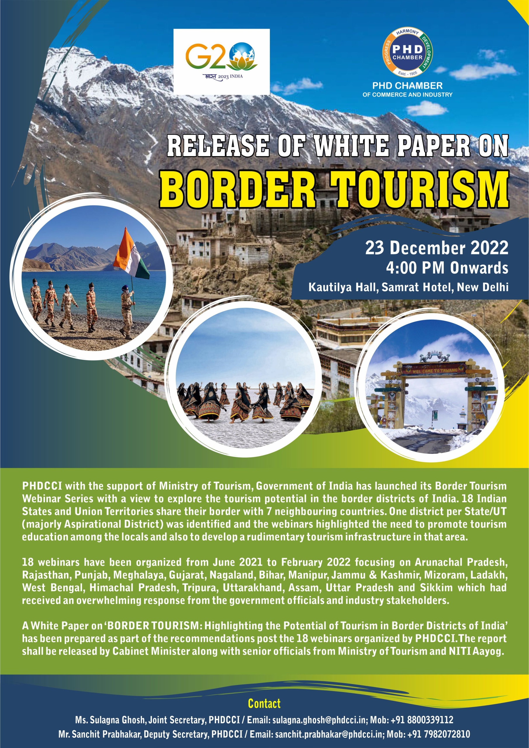 Release of White Paper on Border Tourism - PHD Chamber