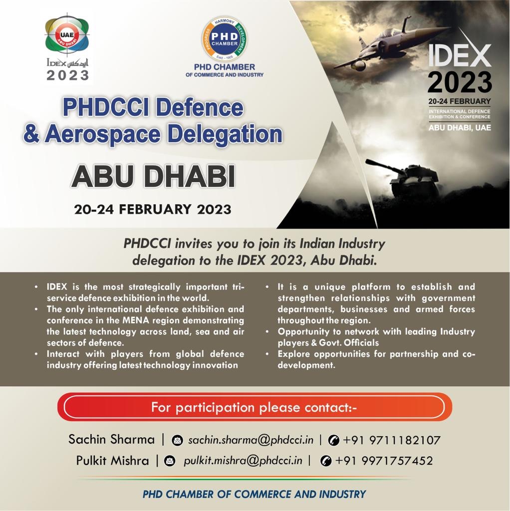 indian-defence-industry-delegation-to-idex-2023-dubai-phd-chamber