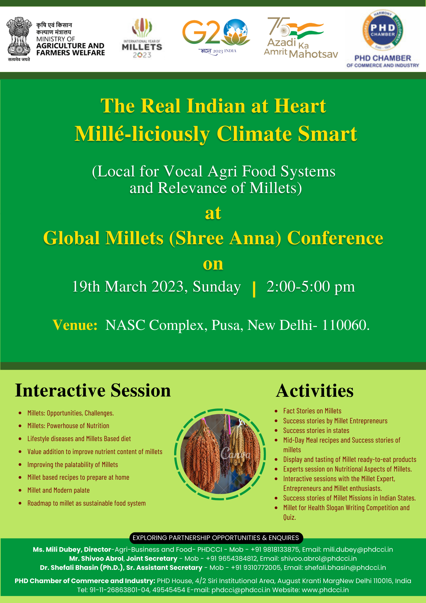 Global Millets ( Shree Anna ) Conference 2023 PHD Chamber