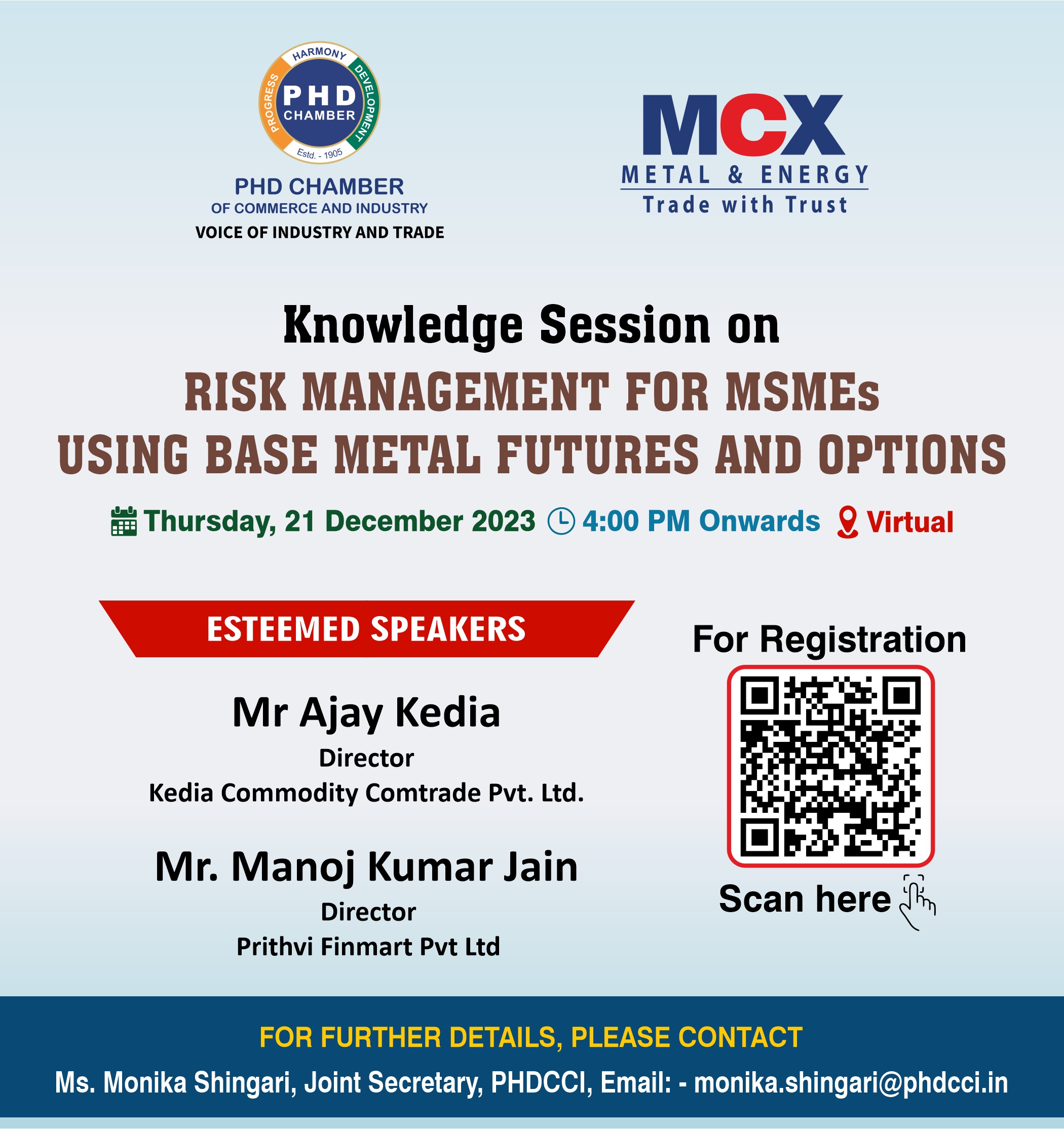 Risk Management for MSMEs using Base Metal Futures and Options