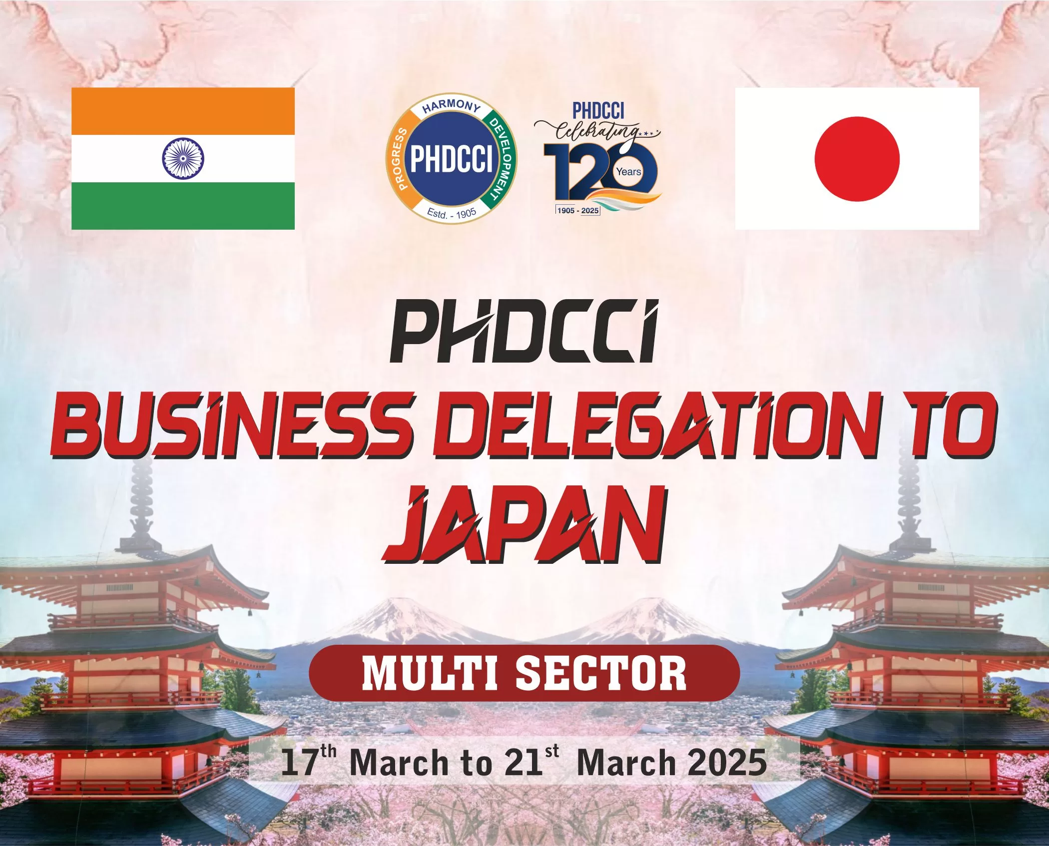 PHDCCI Business Delegation to Japan from 17th Mar to 21st Mar 2025